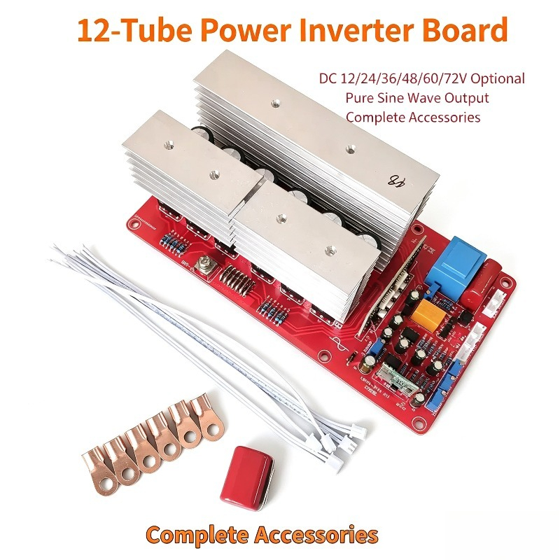 Pure Sine Wave Inverter Board 24V 48V - 12-buis zuivere sinusomvormer hoofdprintplaat vermogensfrequentie 12V