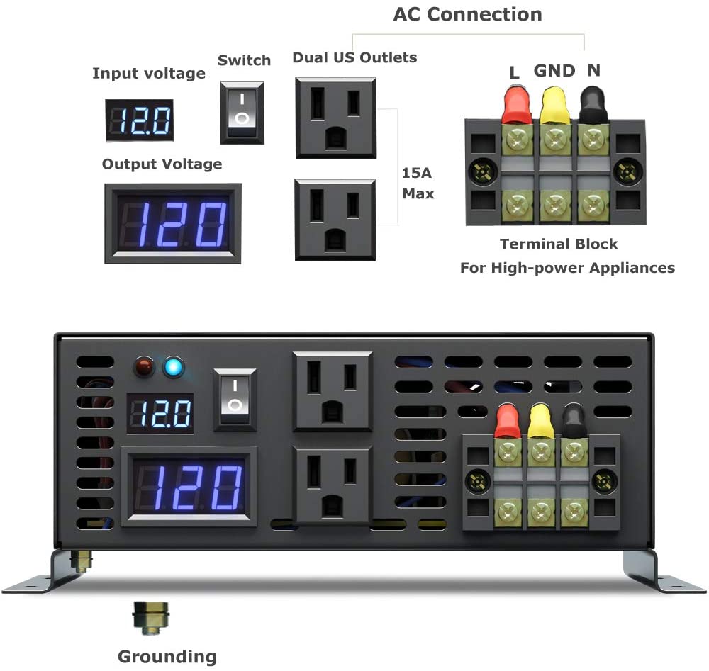 Zuivere Sinus Omvormer 5000W 2 - Pure Sine Wave Inverter 5000W 48V 220V recensie en prijs
