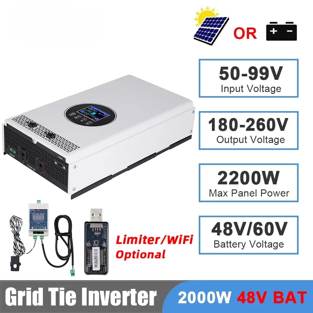 2000W 1500W Netgekoppelde Omvo - Grid Tie Inverter Limiter 2000W recensie en prijs